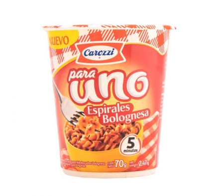 FIDEO INSTANT CAROZZI BOLOGNESA 70gr