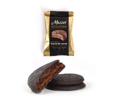 ALFAJOR MAZZEI BAÑO NEGRO 50g