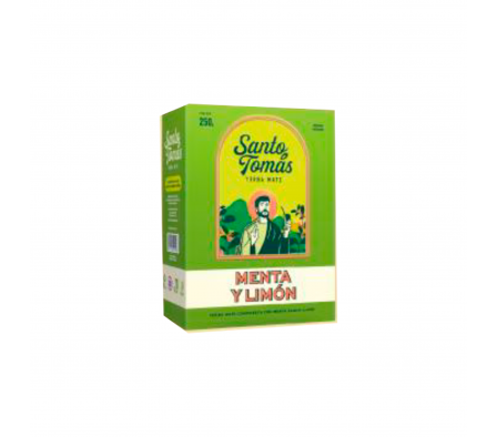 YERBA MATE MENTA Y LOMON SANTO TOMAS X 250 G