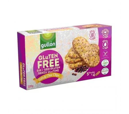 GALLETITAS AVENA CHIP S/GLUTEN 220gr GULLON