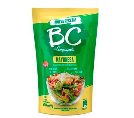 MAYONESA DIET BC ACEITE GIRASOL 250gr