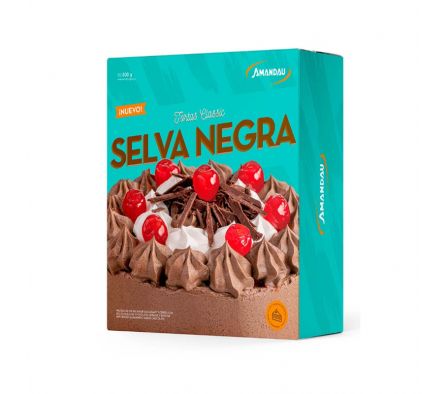 TORTA SELVA NEGRA AMANDAU 800 GR