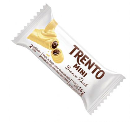 CHOCOLATE TRENTO MINI 16GR CHOC.BCO. C/16UN