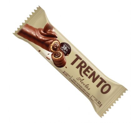CHOCOLATE TRENTO RELLENO 32G AVELA C/16UN
