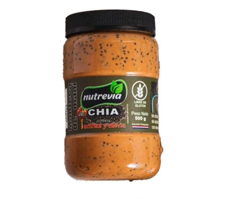 MANTECA NUTREVIA DE MANÍ CHIA 500GR