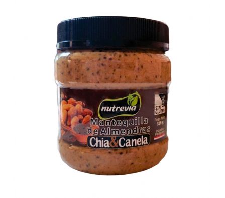 MANTEQUILLA ALMENDRAS CHIA&CANELA 325gr NUTREVIA