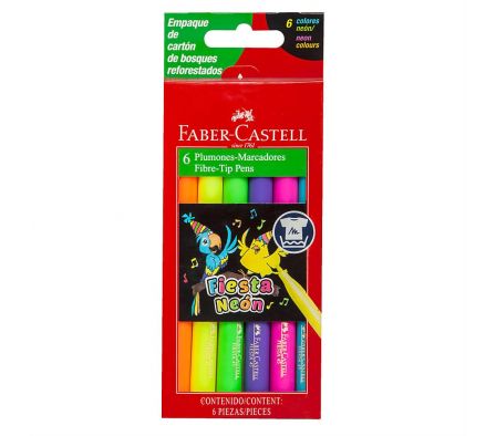 MARCADOR FABER FIESTA 45 NEON