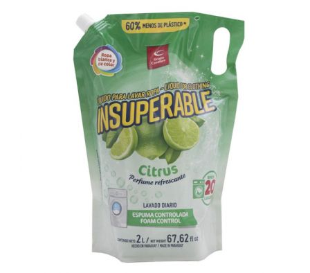 JABON LIQ.INSUPERABLE CITRUS 2 LTS. DOY P.
