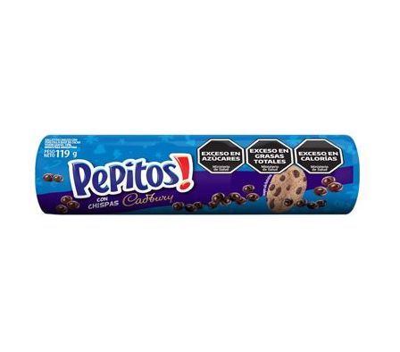 GALLETITA PEPITOS CADBURY 119gr