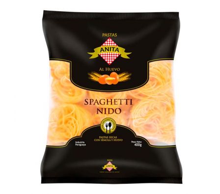 FIDEO NIDO SPAGHETTI AL HUEVO 400 GR ANITA