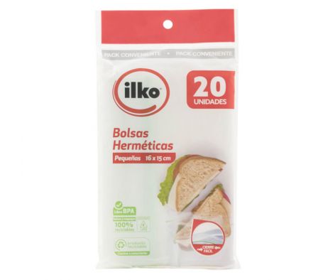BOLSA HERM.ILKO SANDWICH 20un x15cm