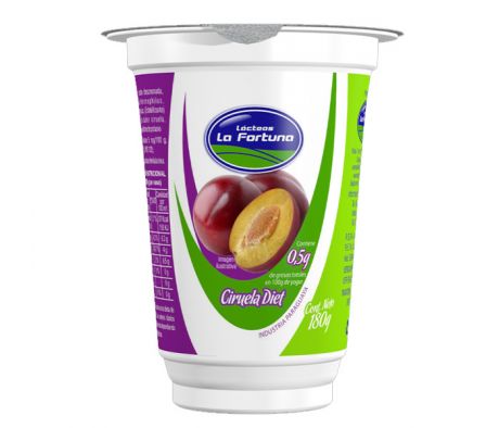 YOGHURT LIGHT FORTUNA CIRUELA 180 ML