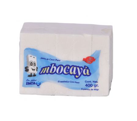 MBOCAYA JABON DE COCO PURO 80GRS. 5X1