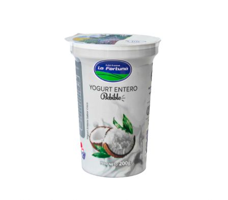 YOGURT ENTERO COCO 200G LA FORTUNA