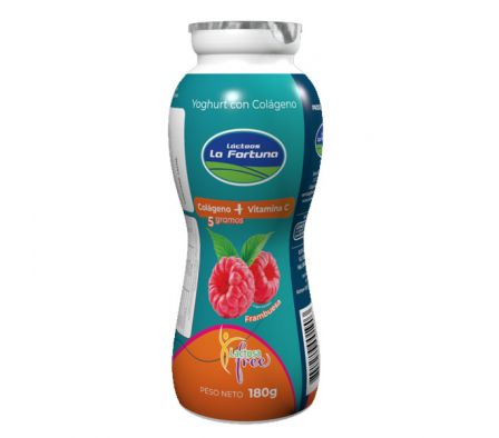 YOG. CON COLAGENO FRAMBUESA 180GR LA FORTUNA