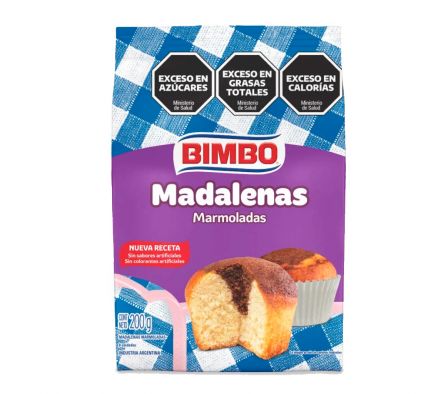 MADALENAS MARMOLADAS BIMBO 200GR