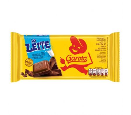 TABLETA GAROTO CHOCO.C/LECHE 80GR