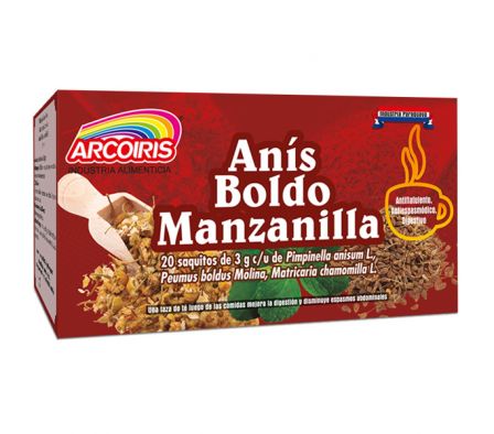 TE ARCOIRIS ANIS/BOLDO/MANZ.20saq.