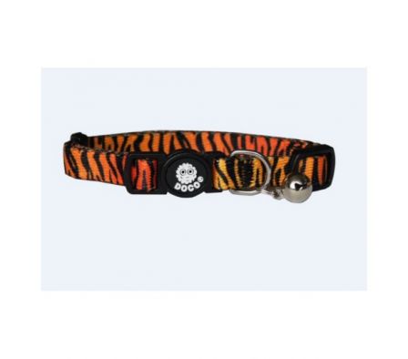 COLLAR DE NYLON P/ GATO DOCO -ESTAMPADO TIGRE- REF