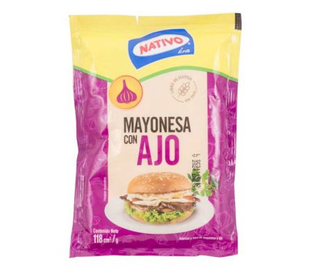 MAYONESA NATIVO CON AJO 118GR