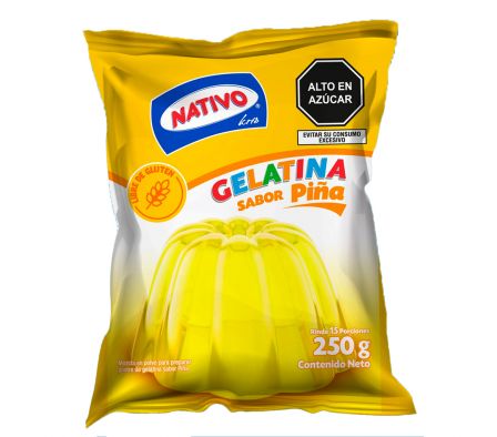 GELATINA DE PIÑA NATIVO DE 250 GR