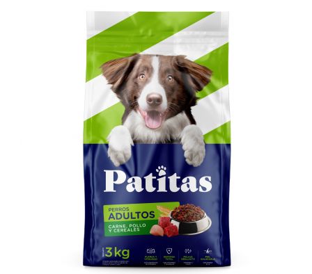 ALIM. P/ PERRO PATITAS ADULTO 3KG