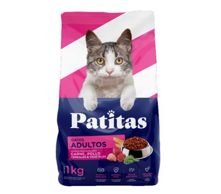 ALIM. P/ GATO ADULTO PATITAS 1KG