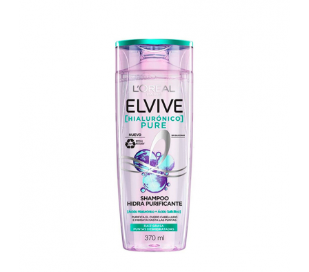 ELVIVE PURE SHAMPOO HIDRA HIALURONICO 370 ML