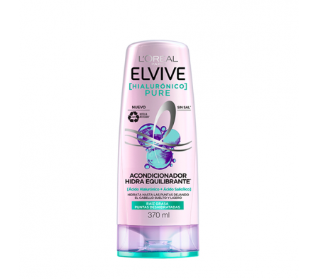 ACOND.ELVIVE PURE HIDRA HIALURONICO 370ML