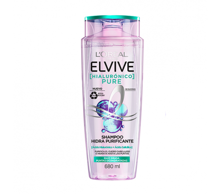 ELVIVE PURE SHAMPOO HIDRA HIALURONICO 680 ML
