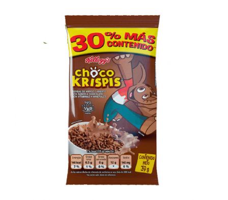 CEREAL ZUCARITAS CHOCO KRISPIS TIRA 39GR.