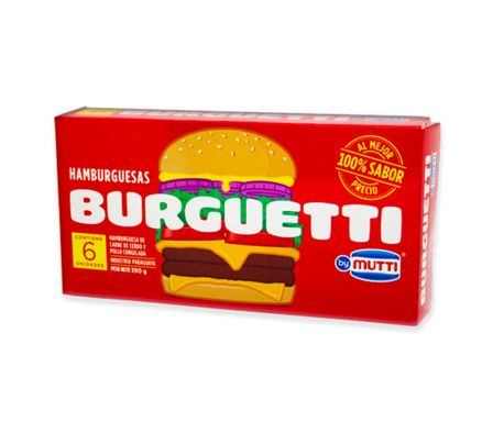 HAMBURGUESA BURGUETTI x6und.