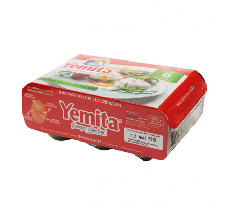 HUEVO YEMITA ECONOMICA A 6 UNIDADES