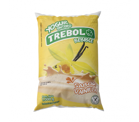 YOGHURT TREBOL VAINILLA  SACHET 1 LT