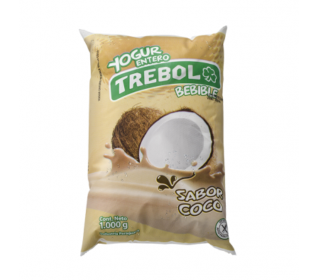 YOGHURT TREBOL SACHET COCO X 1 LT