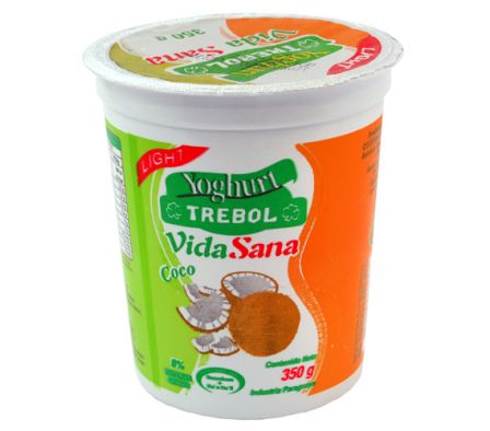 YOGHURT TREBOL DIET COCO POTE 350  GR