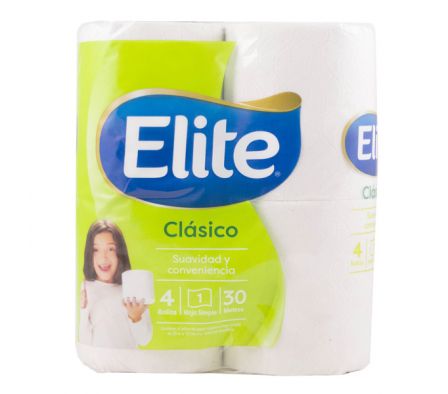 PAPEL HIGIENICO ELITE HOJA SIMPLE 4x30mts