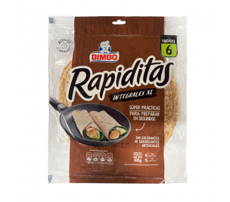 RAPIDITAS INTEGRAL  XL 6p 420g BIMBO