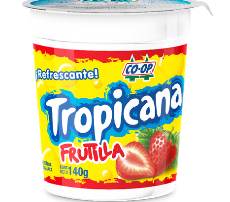 BEBIDA LACTEA TROPICANA FRUTILLA 140  GR