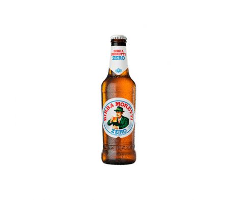CERVEZA MORETTI ZERO 330ml Botella