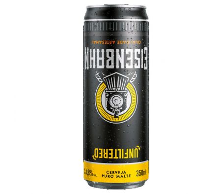 CERVEZA EISENBAHN UNFILTERED 350ml Lata