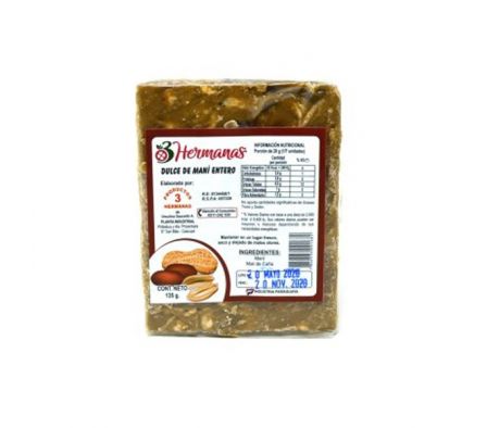 DULCE DE MANI ENTERO 3 HERM.135GR