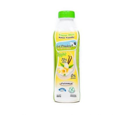YOGHURT LA PRADERA DIET BOTELLA VAINILLA 800 ML