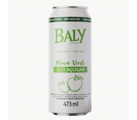 ENERGIZANTE BALY MAN. VERDE S/ AZÚCAR 473ML.