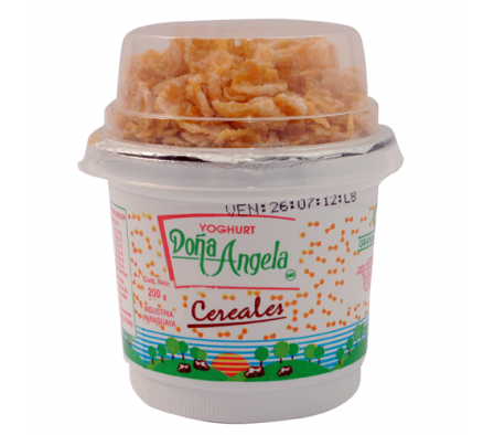 YOGHURT DONA ANGELA CON CEREAL POTE 200  GR