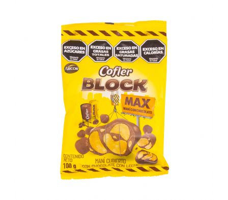 CHOCOLATE COFLER BLOCK LECHE 100gr ARCOR