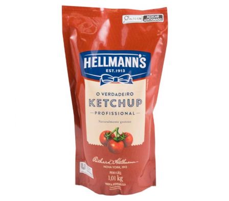 KETCHUP HELLMANNS C/TOMATE 1,01kg BOLSA