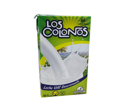 LECHE LOS COLONOS TETRA DESCREMADA 1 LT