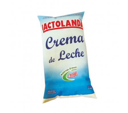 CREMA DE LECHE LACTOLANDA  SACHET 1 LT