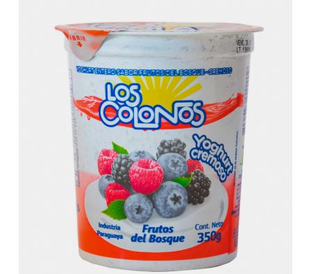YOGHURT ENT FRUT DEL BOSQUE LOS COLONOS 350GR